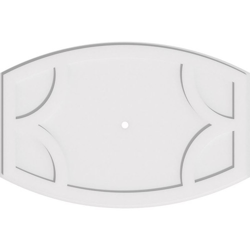 Ekena Millwork Axel Ceiling Medallion - Primed Polyurethaneurethane - CMP36X24KY-01000