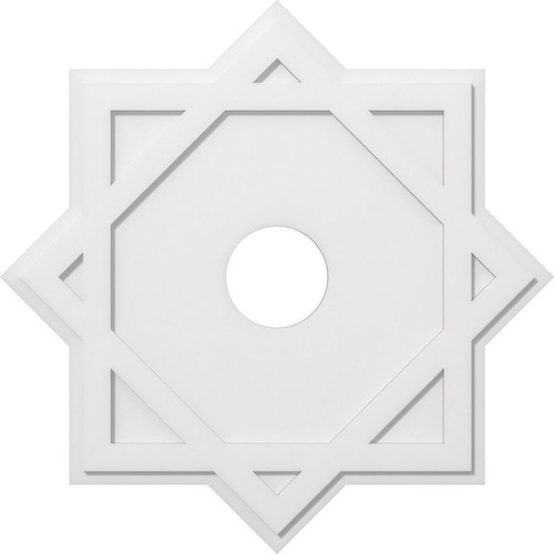 Ekena Millwork Axel Ceiling Medallion - Primed Polyurethaneurethane - CMP38AL-07000