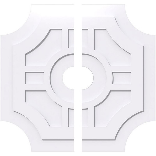 Ekena Millwork Axel Ceiling Medallion - Primed Polyurethaneurethane - CMP38HS2-06000