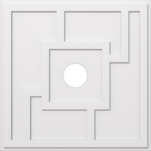 Ekena Millwork Axel Ceiling Medallion - Primed Polyurethaneurethane - CMP38KX-06000