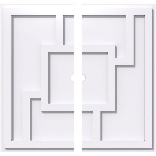 Ekena Millwork Axel Ceiling Medallion - Primed Polyurethaneurethane - CMP38KX2-02000