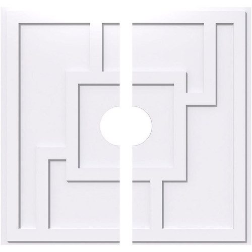 Ekena Millwork Axel Ceiling Medallion - Primed Polyurethaneurethane - CMP38KX2-06000