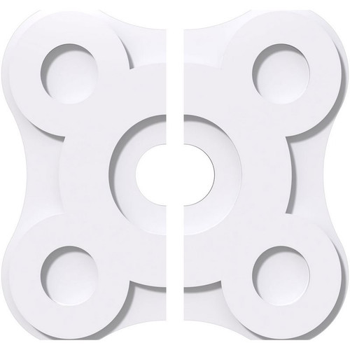 Ekena Millwork Axel Ceiling Medallion - Primed Polyurethaneurethane - CMP38LA2-07000