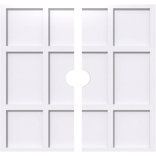 Ekena Millwork Axel Ceiling Medallion - Primed Polyurethaneurethane - CMP38RK2-04000