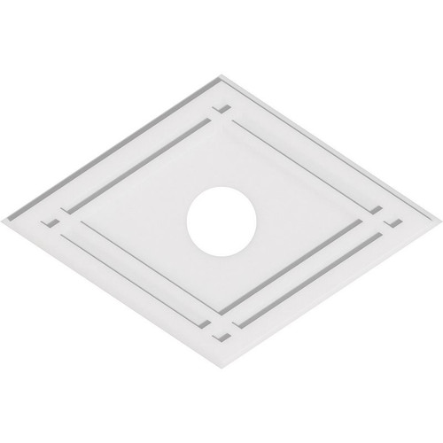 Ekena Millwork Axel Ceiling Medallion - Primed Polyurethaneurethane - CMP38X25DD-06000