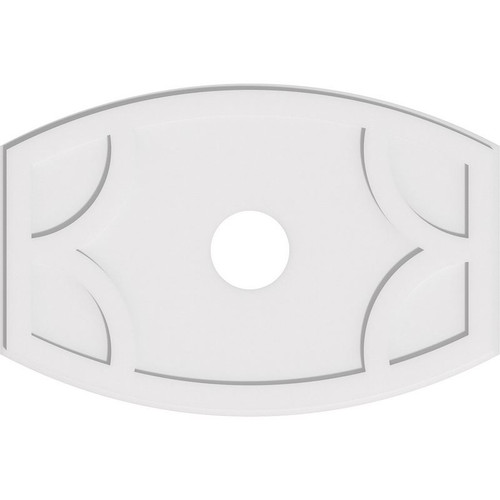 Ekena Millwork Axel Ceiling Medallion - Primed Polyurethaneurethane - CMP38X25KY-06000