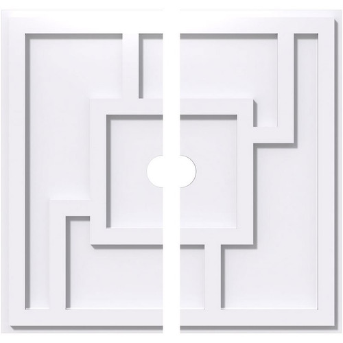 Ekena Millwork Axel Ceiling Medallion - Primed Polyurethaneurethane - CMP40KX2-04000