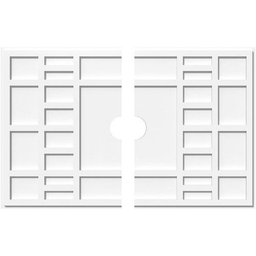 Ekena Millwork Axel Ceiling Medallion - Primed Polyurethaneurethane - CMP40X26BX2-04000