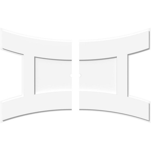 Ekena Millwork Axel Ceiling Medallion - Primed Polyurethaneurethane - CMP40X26HN2-01000
