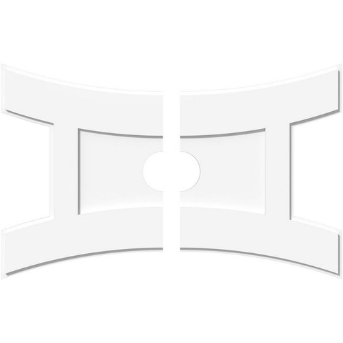 Ekena Millwork Axel Ceiling Medallion - Primed Polyurethaneurethane - CMP40X26HN2-05000