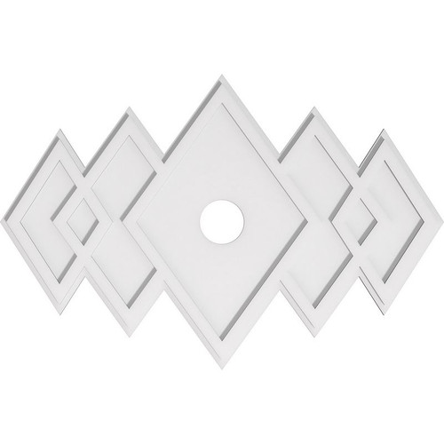Ekena Millwork Axel Ceiling Medallion - Primed Polyurethaneurethane - CMP40X26ZE-04000