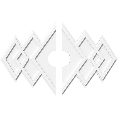 Ekena Millwork Axel Ceiling Medallion - Primed Polyurethaneurethane - CMP40X26ZE2-06000