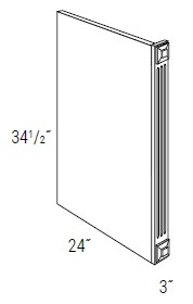 JSI Cabinetry Trenton Slab Kitchen Cabinet - DWR3F-VTS