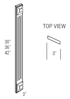 JSI Cabinetry Trenton Slab Kitchen Cabinet - AF342F-VTS