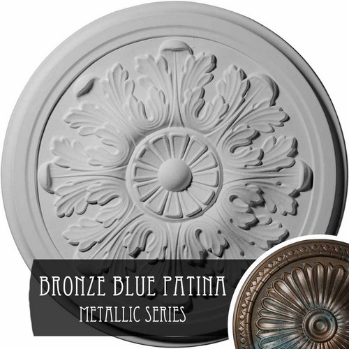 Ekena Millwork Legacy Acanthus Ceiling Medallion - Primed Polyurethane - CM12LEBBS