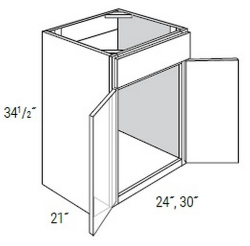 JSI Cabinetry Trenton Slab Bath Cabinet V3621-VTS