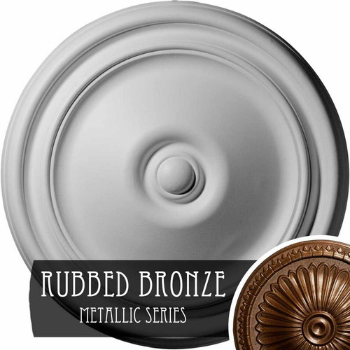 Ekena Millwork Reece Ceiling Medallion - Primed Polyurethane - CM12RERZS