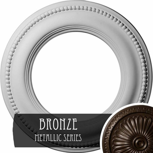 Ekena Millwork Bradford Classic Ceiling Medallion - Primed Polyurethane - CM13BRBZS