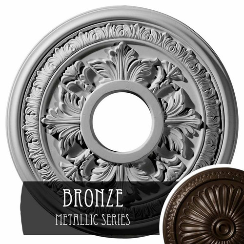 Ekena Millwork Baltimore Ceiling Medallion - Primed Polyurethane - CM15BABZS