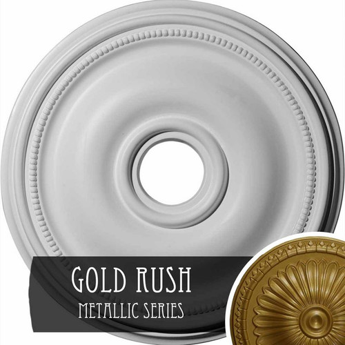 Ekena Millwork Bradford Ceiling Medallion - Primed Polyurethane - CM18BRGLS
