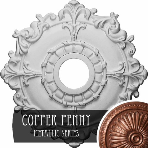 Ekena Millwork Riley Ceiling Medallion - Primed Polyurethane - CM18RLCPS