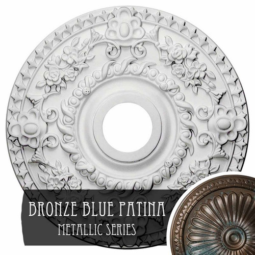 Ekena Millwork Rose Ceiling Medallion - Primed Polyurethane - CM18ROBBS