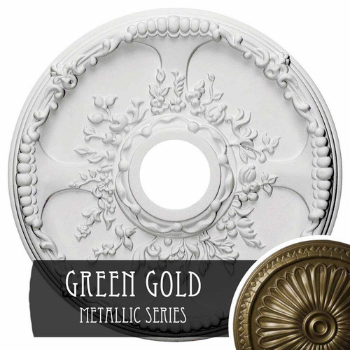 Ekena Millwork Antioch Ceiling Medallion - Primed Polyurethane - CM18SEGGS
