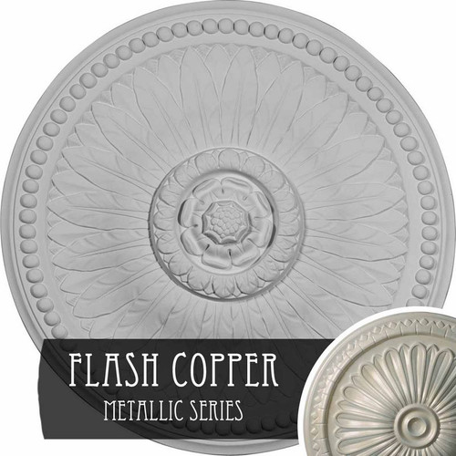 Ekena Millwork Bailey Ceiling Medallion - Primed Polyurethane - CM19BIFCS