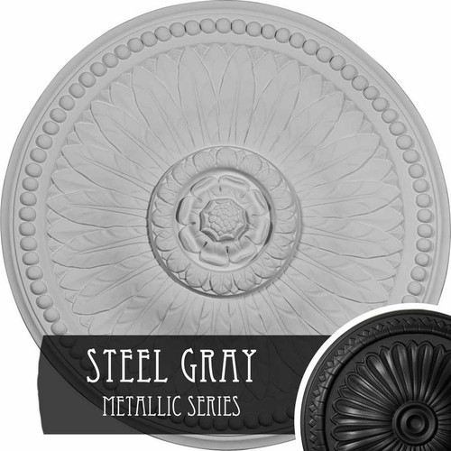Ekena Millwork Bailey Ceiling Medallion - Primed Polyurethane - CM19BISGS