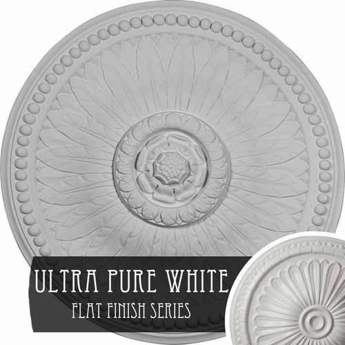 Ekena Millwork Bailey Ceiling Medallion - Primed Polyurethane - CM19BIUWF