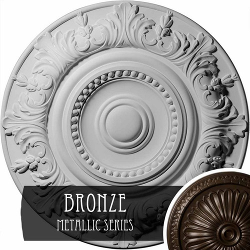 Ekena Millwork Biddix Ceiling Medallion - Primed Polyurethane - CM20BXBZS