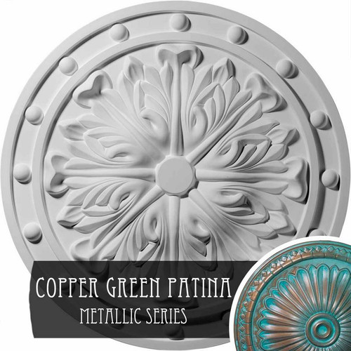 Ekena Millwork Foster Acanthus Leaf Ceiling Medallion - Primed Polyurethane - CM20FOCGS