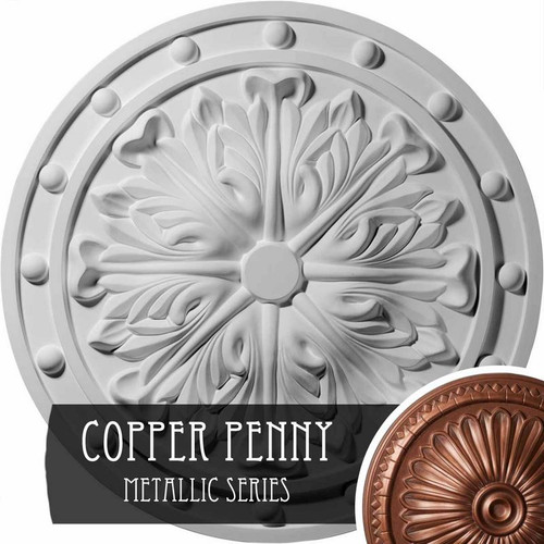 Ekena Millwork Foster Acanthus Leaf Ceiling Medallion - Primed Polyurethane - CM20FOCPS