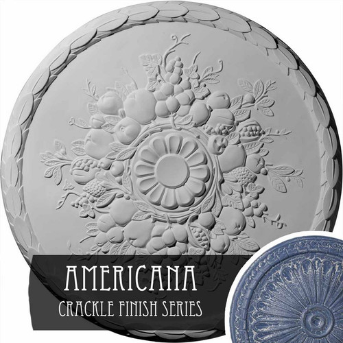 Ekena Millwork Anthony Harvest Ceiling Medallion - Primed Polyurethane - CM22ATAMC