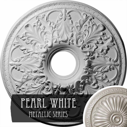 Ekena Millwork Ashley Ceiling Medallion - Primed Polyurethane - CM23ASPWS