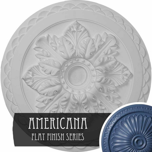 Ekena Millwork Bordeaux Deluxe Ceiling Medallion - Primed Polyurethane - CM23BOAMF