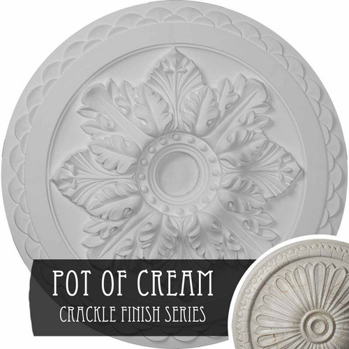 Ekena Millwork Bordeaux Deluxe Ceiling Medallion - Primed Polyurethane - CM23BOPCC
