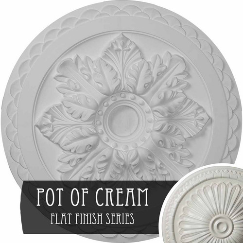 Ekena Millwork Bordeaux Deluxe Ceiling Medallion - Primed Polyurethane - CM23BOPCF