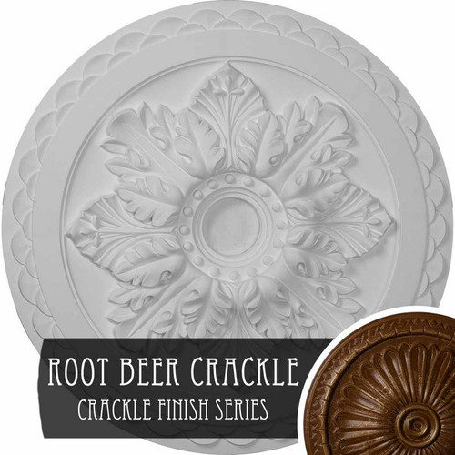 Ekena Millwork Bordeaux Deluxe Ceiling Medallion - Primed Polyurethane - CM23BORBC
