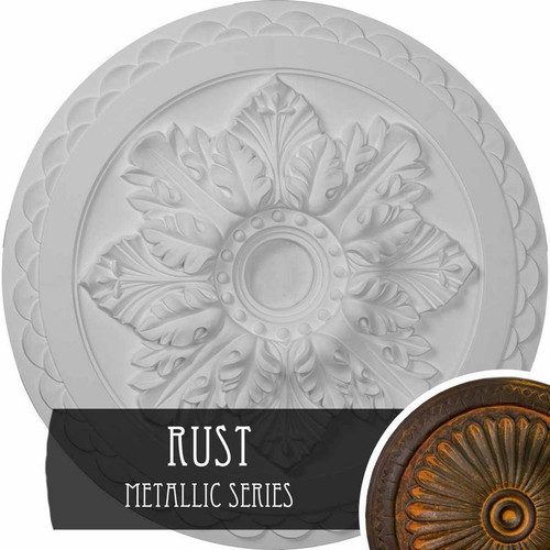 Ekena Millwork Bordeaux Deluxe Ceiling Medallion - Primed Polyurethane - CM23BORUS