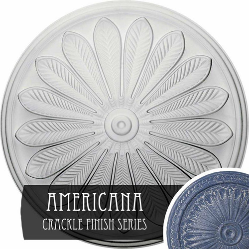 Ekena Millwork Brontes Ceiling Medallion - Primed Polyurethane - CM25BRAMC