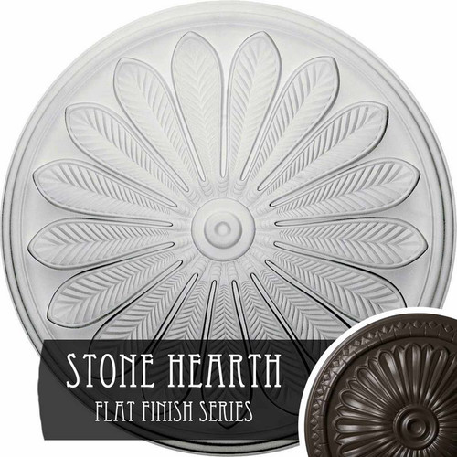 Ekena Millwork Brontes Ceiling Medallion - Primed Polyurethane - CM25BRSHF