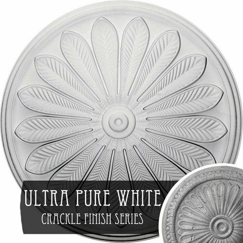 Ekena Millwork Brontes Ceiling Medallion - Primed Polyurethane - CM25BRUWC