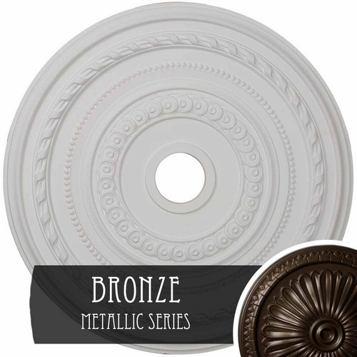 Ekena Millwork Cole Ceiling Medallion - Primed Polyurethane - CM25COBZS