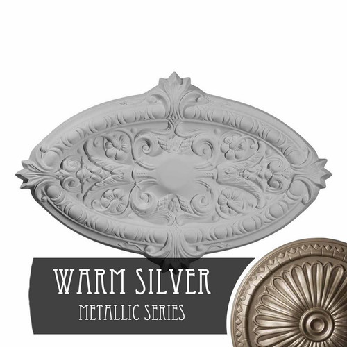 Ekena Millwork Marcella Ceiling Medallion - Primed Polyurethane - CM26MRWSS