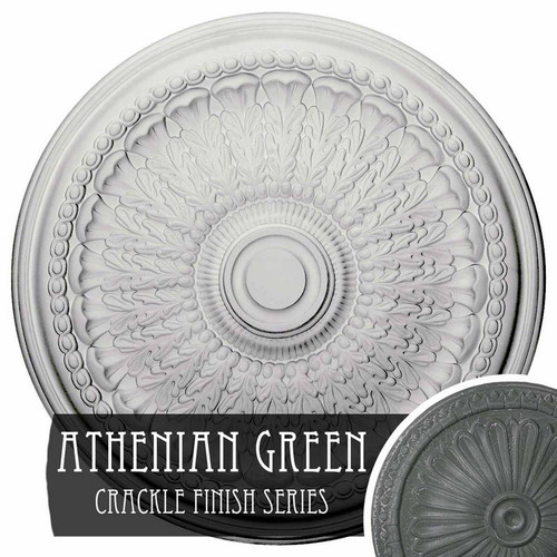 Ekena Millwork Brunswick Ceiling Medallion - Primed Polyurethane - CM27BRAGC
