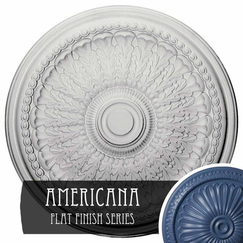 Ekena Millwork Brunswick Ceiling Medallion - Primed Polyurethane - CM27BRAMF