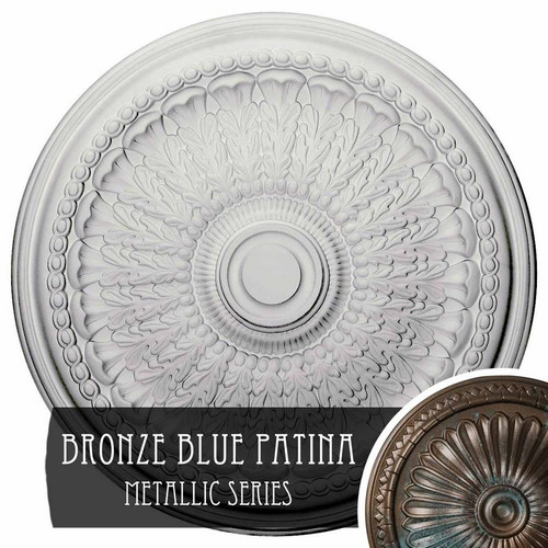 Ekena Millwork Brunswick Ceiling Medallion - Primed Polyurethane - CM27BRBBS