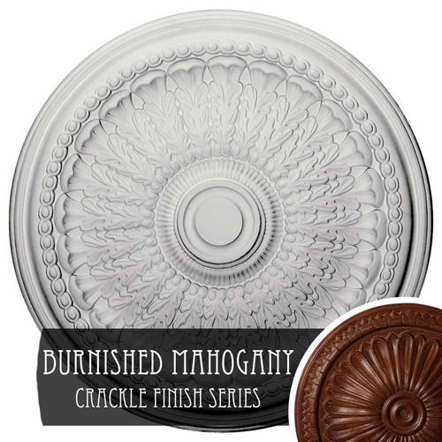 Ekena Millwork Brunswick Ceiling Medallion - Primed Polyurethane - CM27BRBMC