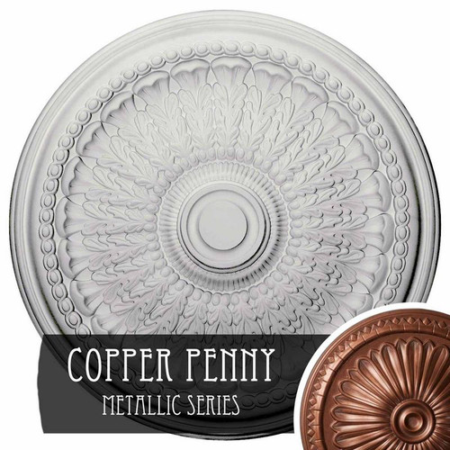 Ekena Millwork Brunswick Ceiling Medallion - Primed Polyurethane - CM27BRCPS